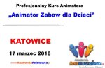 Kurs Animatora KATOWICE 17.03.2018