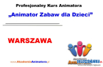 Kurs Animatora Warszawa - www.AkademiaAnimatora.pl